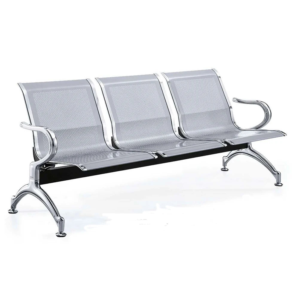Hospital Clinic Patient Waiting Area Chairs Can Be Customized the Number of Seats Conventional Three Seat