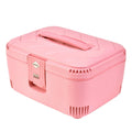 BUBULE PP 14 Inch Open Closure Coded Lock Traveling Cosmetic Jewelry Case Fashionable Portable Women's Makeup Box Mirror