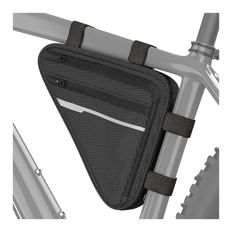 Fashion Triangle Bike Bag Bike Frame Bag for Bicycle Lock Waterproof and Reflective Bike Pouch