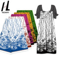 Factory Newly Design Blue Green Island Beach Style Polynesian Printing Dress Fabric by the Yard