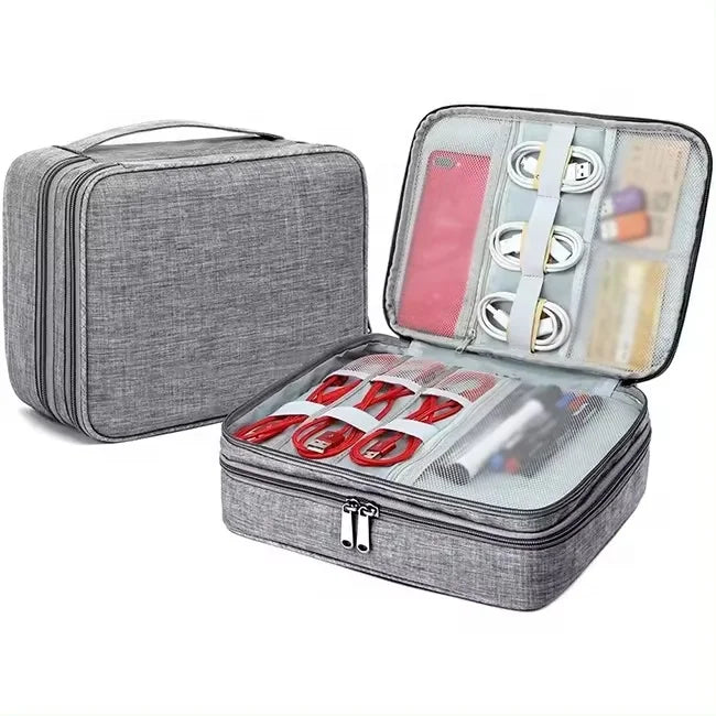 Travel Electronics Accessories Gadget Bag Data Cable Organizer Travel Organizer Storage Handbag