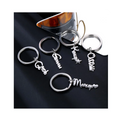 Factory Direct Wholesales Custom Luxury Designer Brand Name Letter Car Logo Keychain