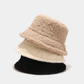 Custom 3D Embroidery Lamb Velvet Unisex Winter Hat Fashion Warm Bucket Hat for Daily Casual Party Ski Fishing Cycling Adventures