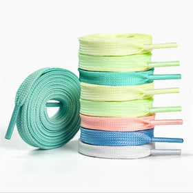 1 Pair Luminous Shoelaces Flat Sneakers Canvas Shoe Laces Glow in the Dark Night Color Fluorescent Shoelace 100/120/140cm