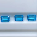 Octagon Shape 5x3mm ~ 10x8mm Natural Semi Precious Loose Gemstones  Good Quality  Making Jewelry Natural Swiss Blue Topaz