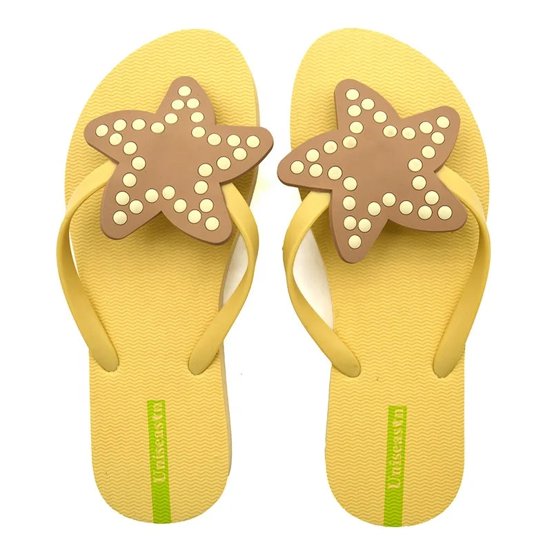 Summer Beach Flip-Flops Slippers Ladies Popular PE Slipper for Wholesale