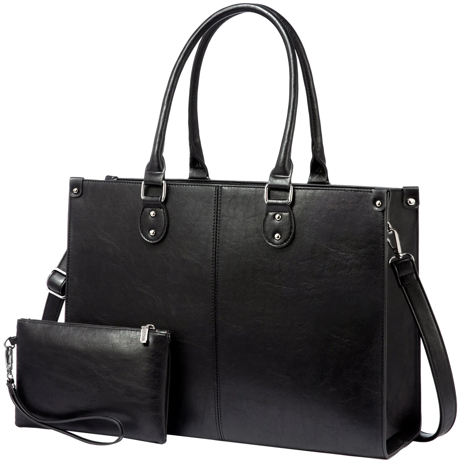 Custom Hot Sale Office Tote Bag for Women Waterproof Computer Shoulder Messenger Bag Business School PU Leather Laptop Briefcase