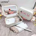 OEM Hippocampus Eye Face Blush Powder 18pcs White Makeup Brush Set with Bag
