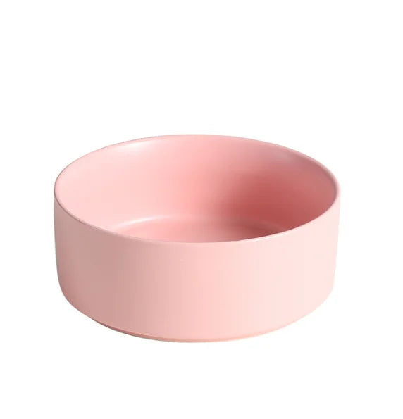 Customized Modern Style Designer Porcelain Pet Bowl Raised Luxury Slow Feeder Ceramic Pet Cat Dog Bowl