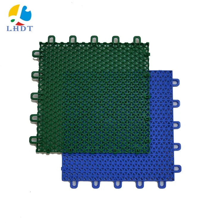 Manufacturer's Rubber and PP Sports Flooring Tiles Interlocking Modular Suspended Basketball Badminton Court for Sports Courts
