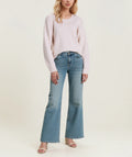 Wholesale New Design Women's Long Sleeve Knitted Round Neck Pullover Sweater for Autumn