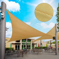 Atest Technology Beige Best Shade Sails 2023 on Over Driveway