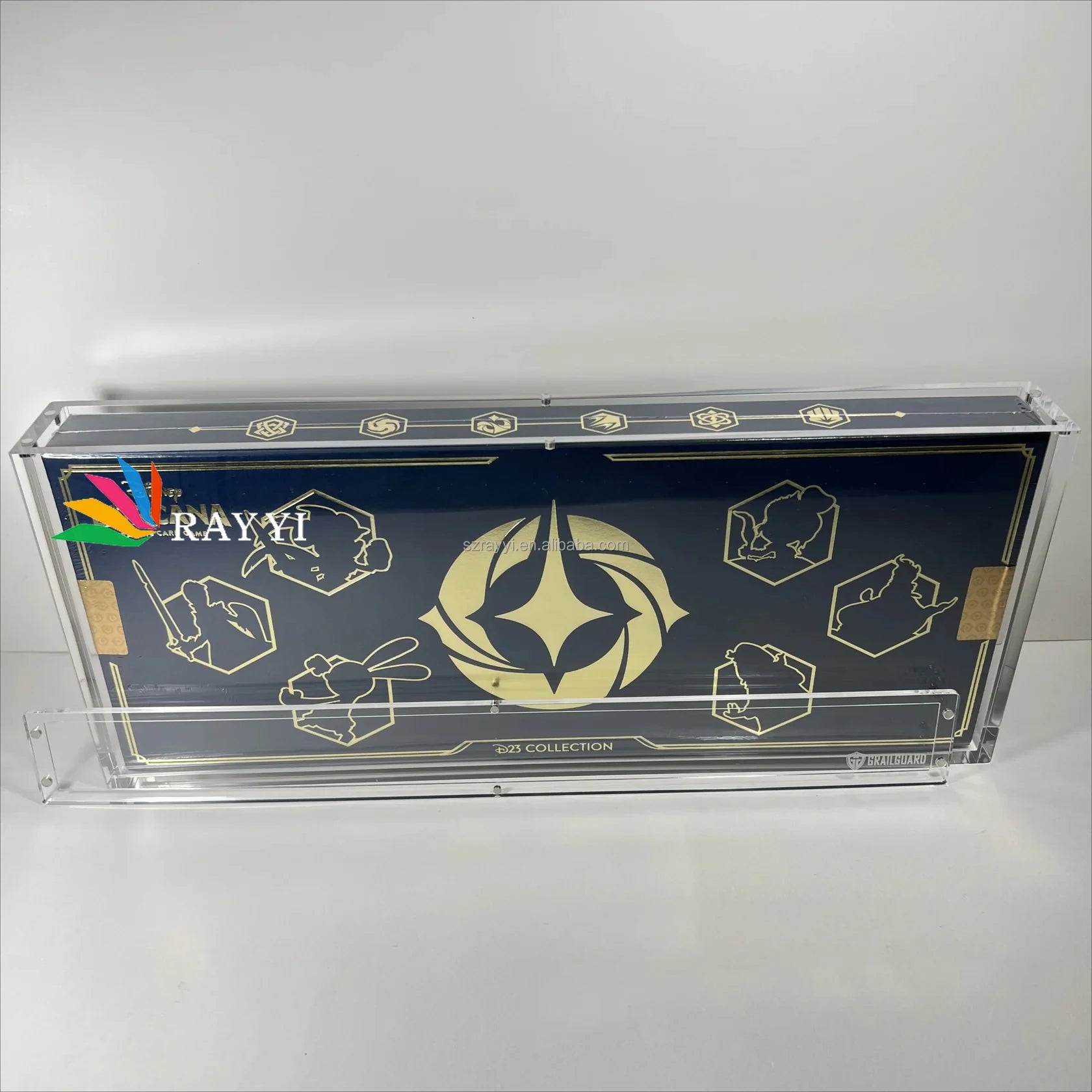 RAY YI Custom Clear Premium Acrylic Recyclable Portable 8mm Thick Display Protector Case for Lorcana for 23 Collection Box