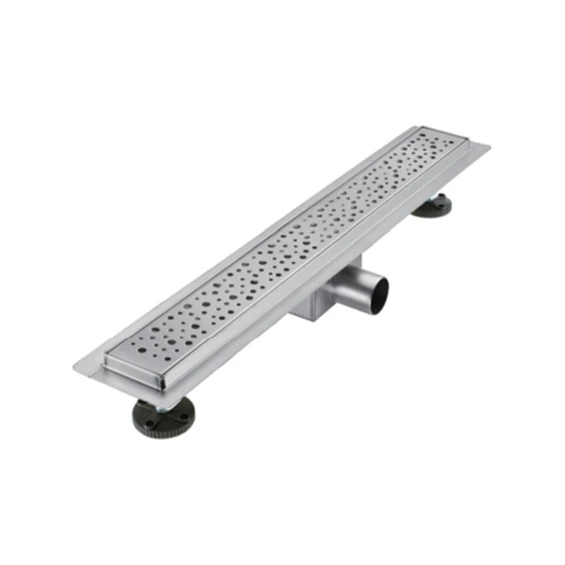 CE Certified Stainless Steel Linear Floor Drain Rectangle Shape Strainer for Bathroom and Kitchen Side Drainage