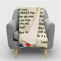 Letter To My Daughter Gift From Mom Dad Fleece Blanket Large Size For Birthday Xmas Gift