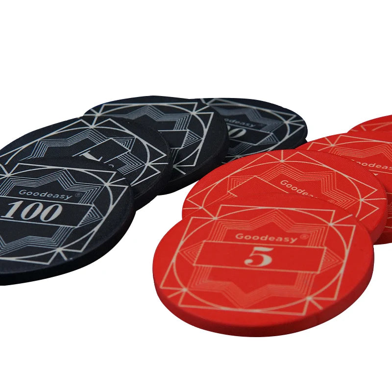 Ceramic Free Design and Sample of 10g Ceramic Poker Chips with Custom Logo Professional Factory Supply for Casino Entertainment