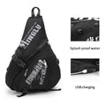 Factory Wholesale Student Fashion USB Charging Custom Messenger Bag Waterproof Bicycle Sports Sling Chest Bag Men