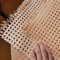 Wholesale Rotin Rull Cane Webbing Plastic Rattan Pe Wicker Weave Material Artificial Weave Rattan Roll with Free Sample