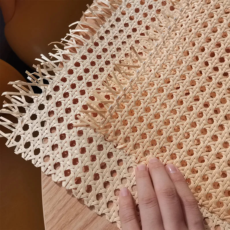 Wholesale Rotin Rull Cane Webbing Plastic Rattan Pe Wicker Weave Material Artificial Weave Rattan Roll with Free Sample