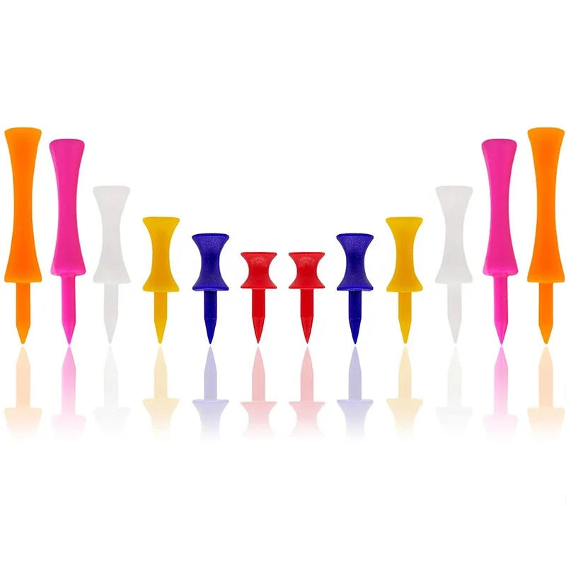 Golf Club Spike Bamboo Tee Limit Spike Holder Stable Ball Stand 9 Colors 20mm Ground Depth