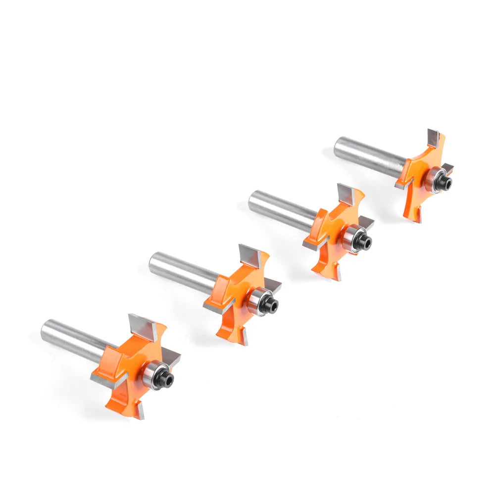 8-Handle Woodworking CNC End Mill Customizable ODM Tin-Coated Notch Cutter and Trimmer Head with 4-Blade Ball T-Cutter
