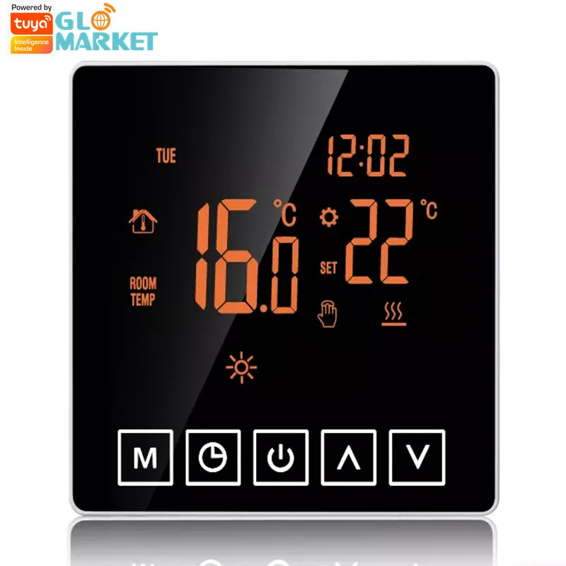 Glomarket Tuya Wifi Smart Thermostat Touch Screen 16A Thermostat Temperature Controller Heating Digital Programmable for Home