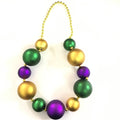 Mardi Gras Outfits Custom Accessory Set Party Favors 60mm 80mm Big Ball Beads Necklace MegaBDM