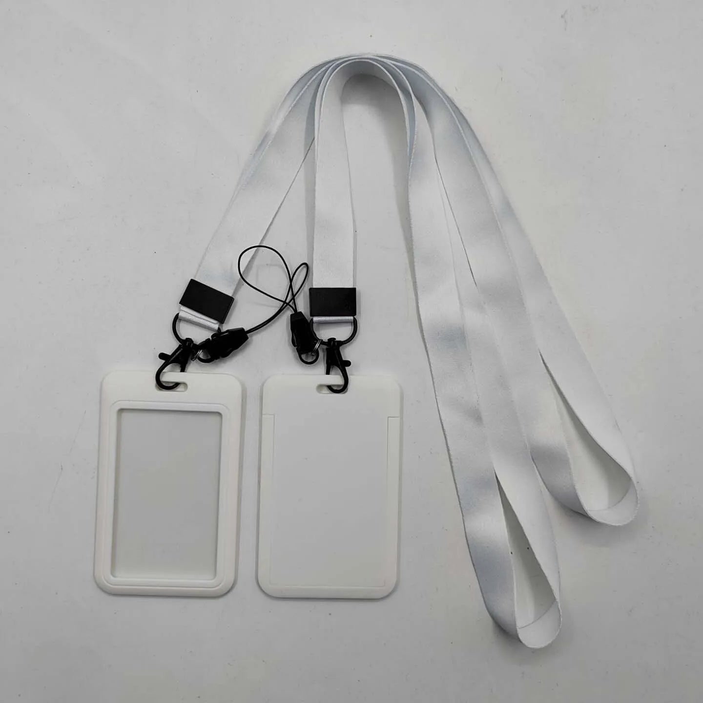 Wholesale Eco-Friendly Durable Custom Printed Polyester Lanyard ID Card Holder Hook Detachable Phone Strap for Promotional Use