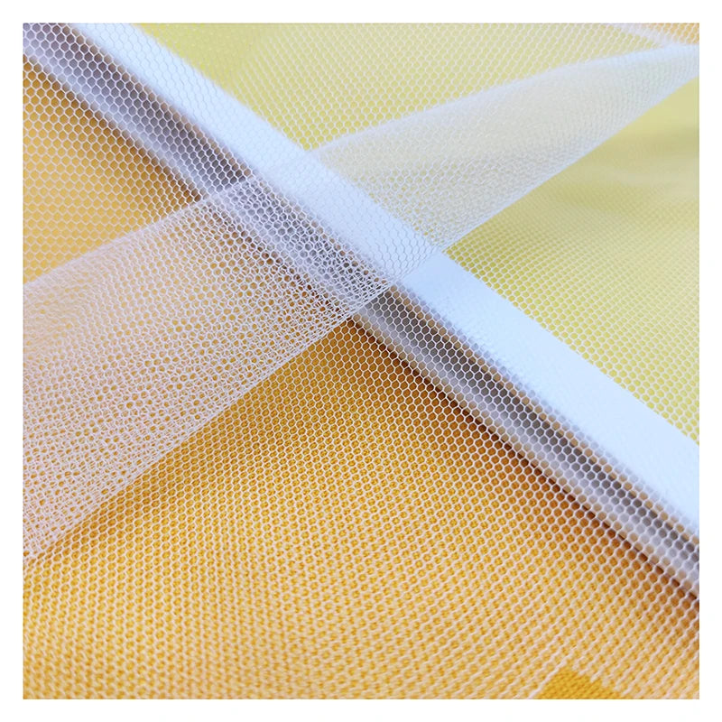 Firm Stiff Feel Tulle 40A 100% Polyester Mesh Fabric for Wedding Dress