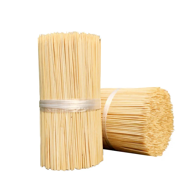100% Natural Bbq Kebab Food Grade Bamboo Skewers Barbeque Stick