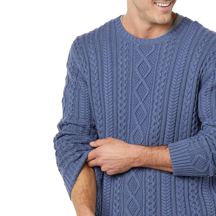 Custom LOGO OEM & ODM Men Sweater Pullover Jacquard Knit Top Long Sleeve Jumper Knitted Men Clothes Knitwear Cotton Men Sweater
