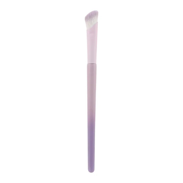 Sample Unique Angled Blending Brush Applicator Tapered Purple Makeup Foundation Eye Shadow Fluffy Blending Brush for Eyes
