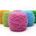 100g Polyester Thick Bulk Undyed Soft Fat Chunky Multi Color Towel Chenille Coral Yarn for Knitting