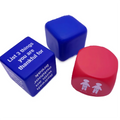 Anti Stress Cube Dice Available Dice Shaped Stress Toy Custom Logo Pu Foam for Promotional Gift Low MOQ. Welcome All Size Unisex