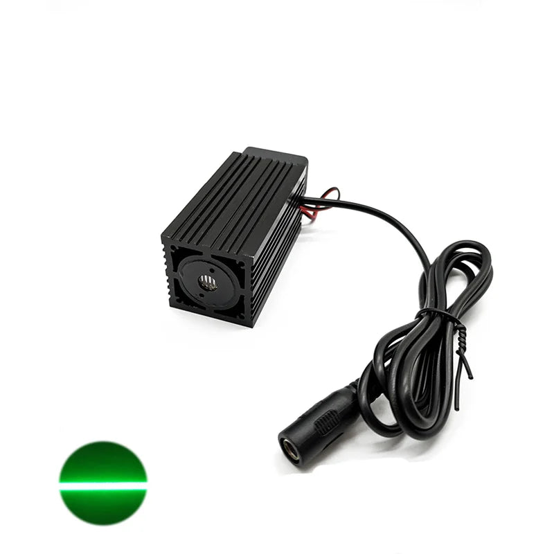 Hot Selling Compact 33x33x75mm 520nm 150mW 110degrees Green Line Laser Module Laser Diode Module Industrial Grade