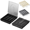 New Kitchen Utensils Cutlery Storage Box with Lid  Cutlery Tray Drawer Organizer with Compartments