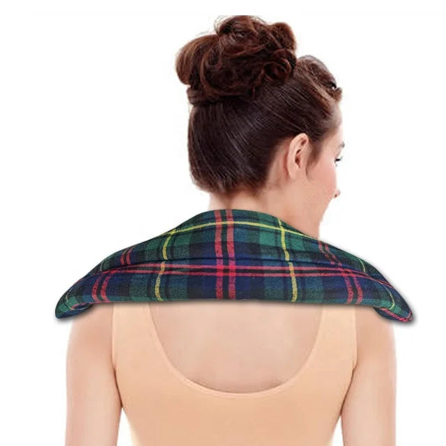 Plaid Cotton Pillow COVER Physical Therapy Microwavable Silica Gel Heating Pad Warm Wheat Bag Microwave Bag