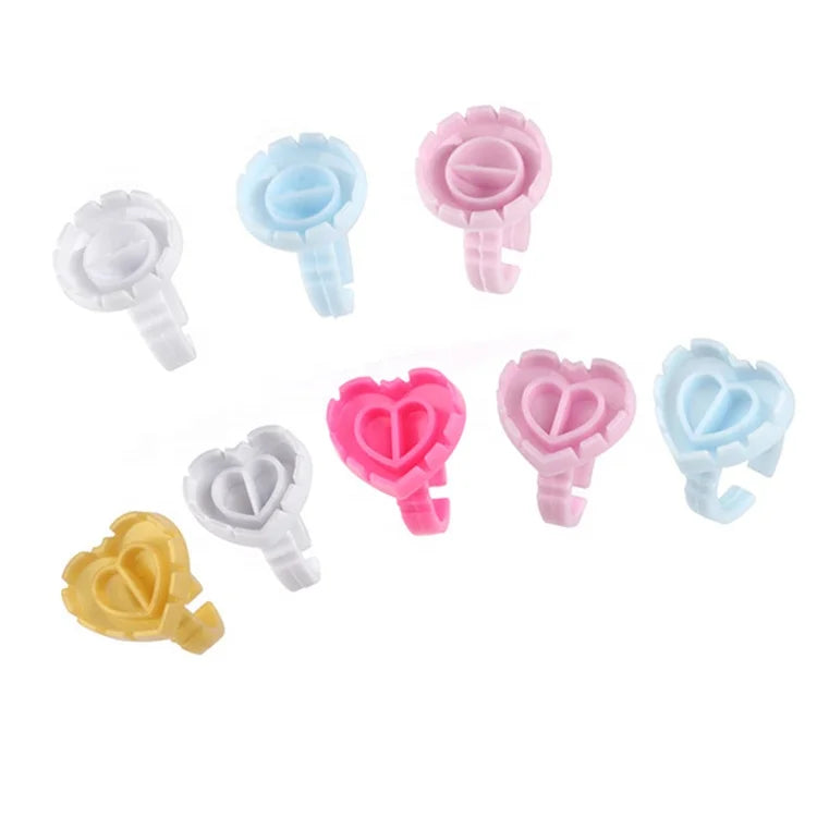 Easy Fan Lash Blooming Adhesive Gule Ring Cup Grafting Eyelash Tools Beauty Makeup Tools Vendors Hear