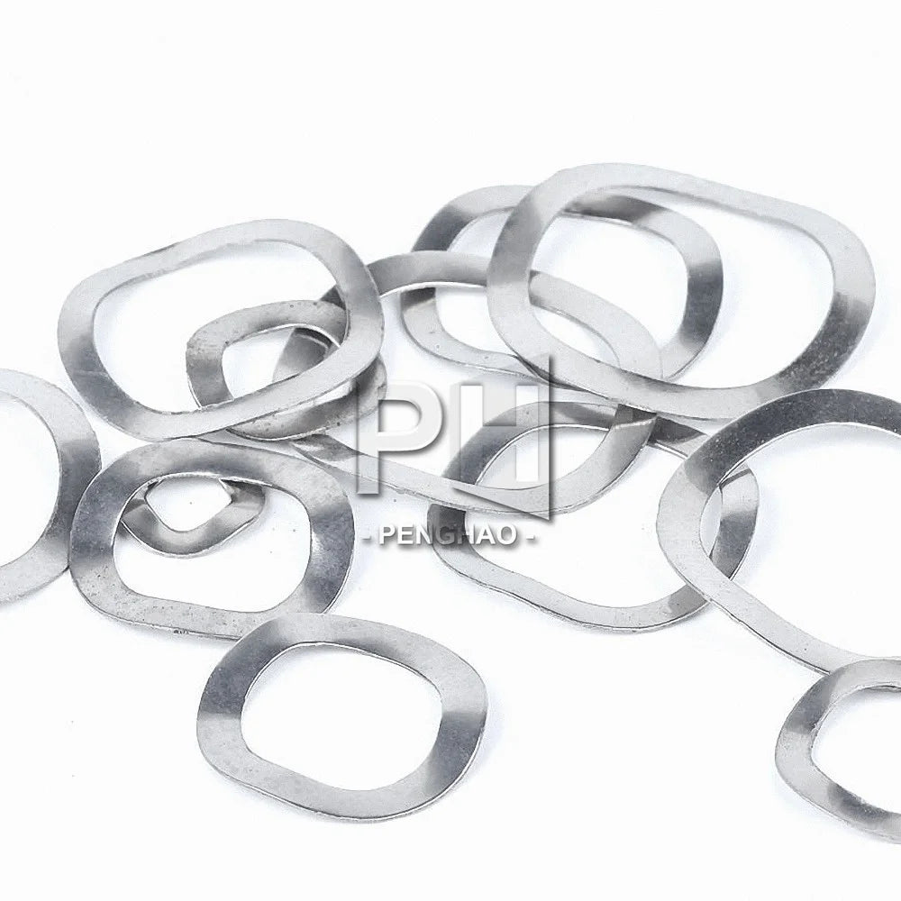 304 Stainless Steel Three Wave Washers Spring Washer M3 M4 M5 M6 M8 M10 M12 M14 M16 M19 M23 M25 M27 M31 M39 M41