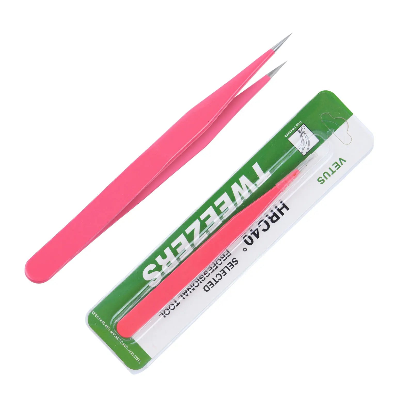 Nail Salon Tool Stainless Steel Straight Nail Tweezers Eyelash Extensions Curved Tweezers