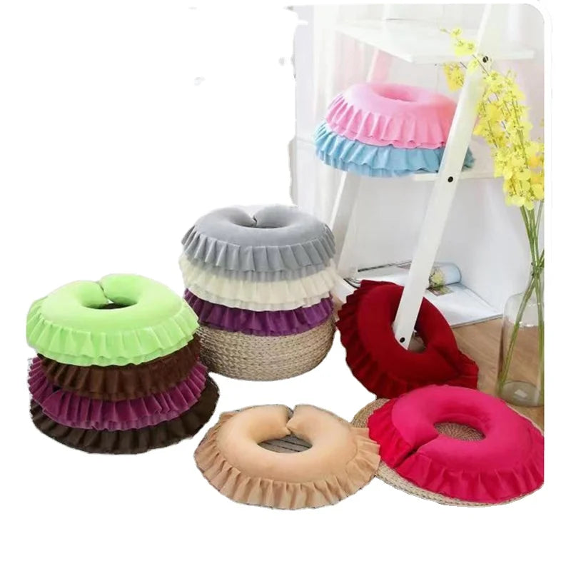 Crystal Velvet Beauty Salon Beauty Bed Bed Hole Pillow  Massage Massage U-shaped  Face Pillow