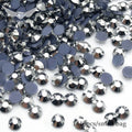 CY207 Jet Hematite Iron on Transfer Strass Hotfix Glass Crystal Stone Flatback Hot Fix Rhinestones for Clothes