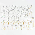 Minimalist Earring Hooks Stainless Steel Simple Earring Wires Open Jump Ring Fish Hook Earring Accessories