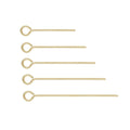 GP Eye Pins 22ga 24ga Gold Filled Eyepin for DIY Permanent Earrings Making Accessories Jewelry Findings