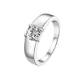 Rainbowking Luxury Moissanite D Color Ring 925 Sterling Silver Wedding Engagement Rings for Women 1ct Lab Grown Jewelry