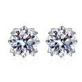 Factory Spot Hot Sale 925 Sterling Silver Heart Screw Moissanite Earrings for Women Valentines Birthday Mother's Day Gift