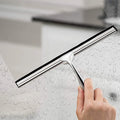 Hot Sell Stainless Steel Shower Squeegee Clean Wipers Water Blade With Silicone Hook