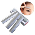 SBelle 10pcs Stainless Steel Eyebrow Razor Trimmer Shaving Mode Face Hair Remover Blades Shaper Shaver Beauty Makeup Tools Women