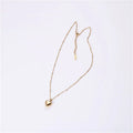 Fenny 18K PVD Plated Trendy Hollow Peach Heart Pendant Choker Chain Necklace Classic Stainless Steel Jewelry Wholesale