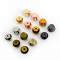 Meetee BF192 6/8mm Leather Hardware Foot Nails Decorative Bottom Screws Clip Buckle Rivet Bags Bucket Shape Nail Ring Buckles